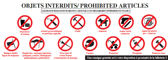 objets interdits objets interdits